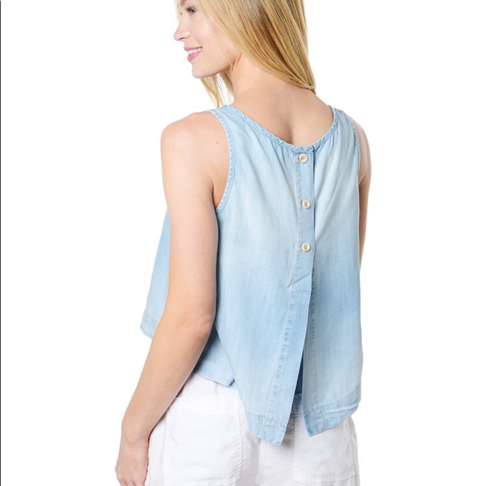 Bella Dahl Cropped Denim Top